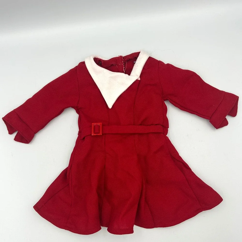 american girl red christmas dress 1998 American Girl Doll Berry Christmas Outfit Review